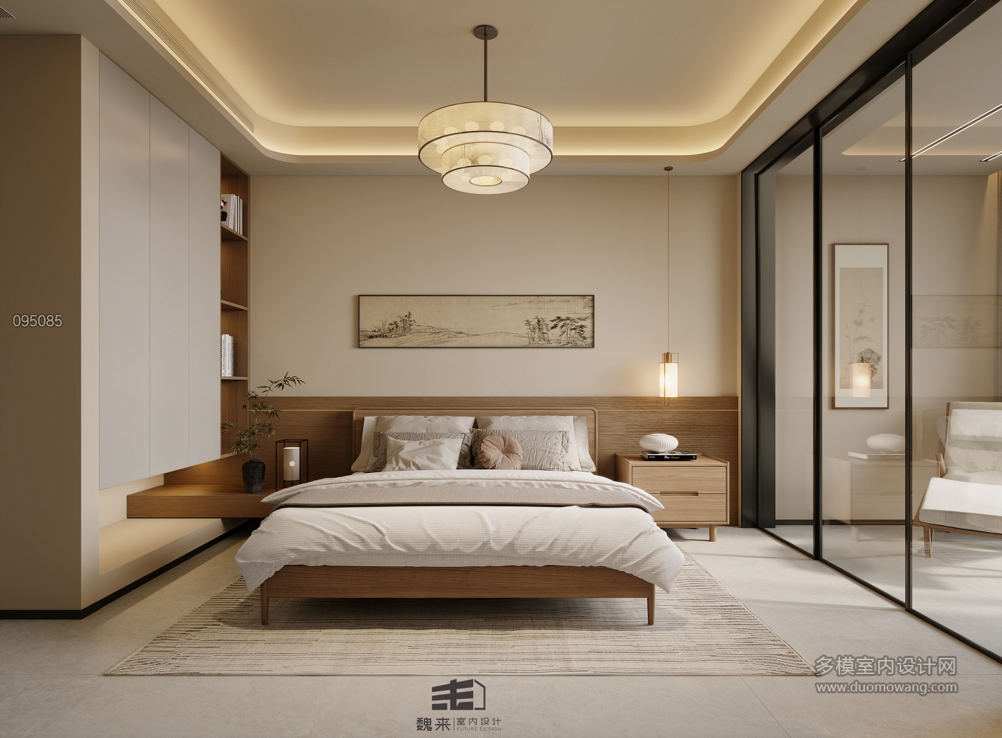 二层宋代中式次卧特写