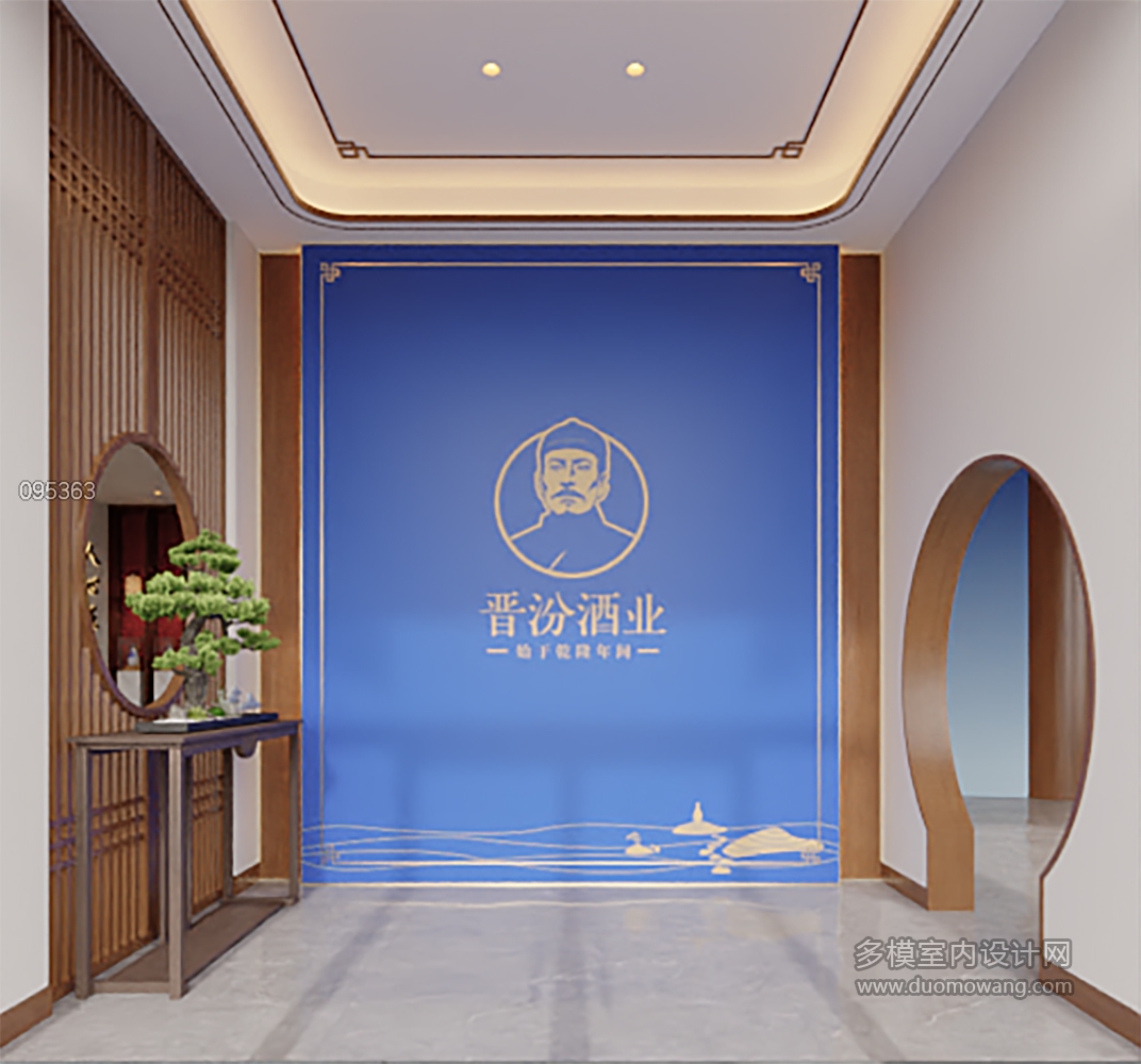 新中式酒展厅玄关