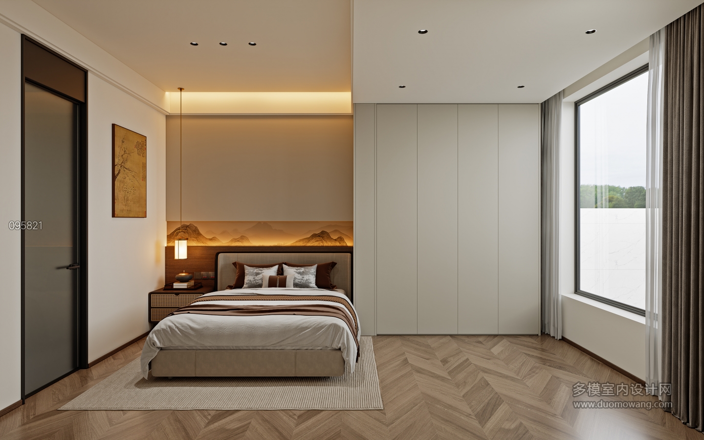 意式轻奢一层_一层长辈房001