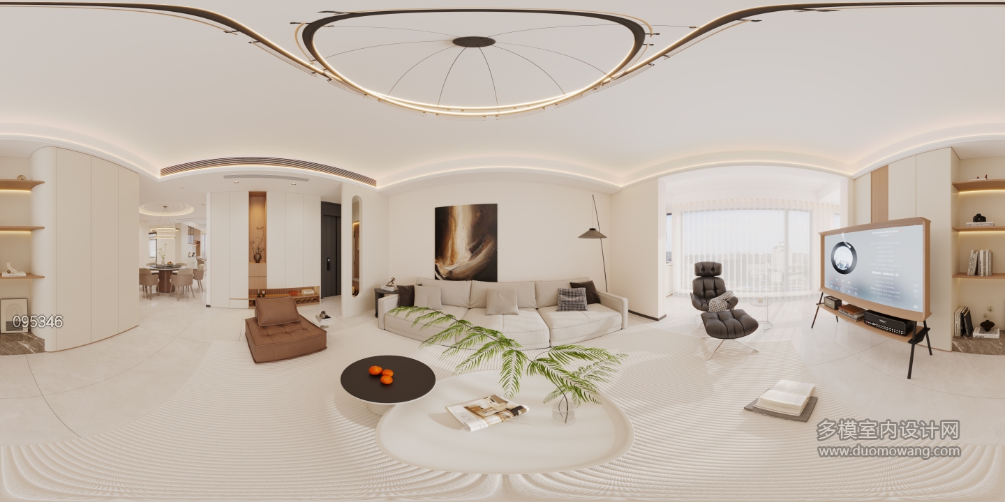 现代客厅全景