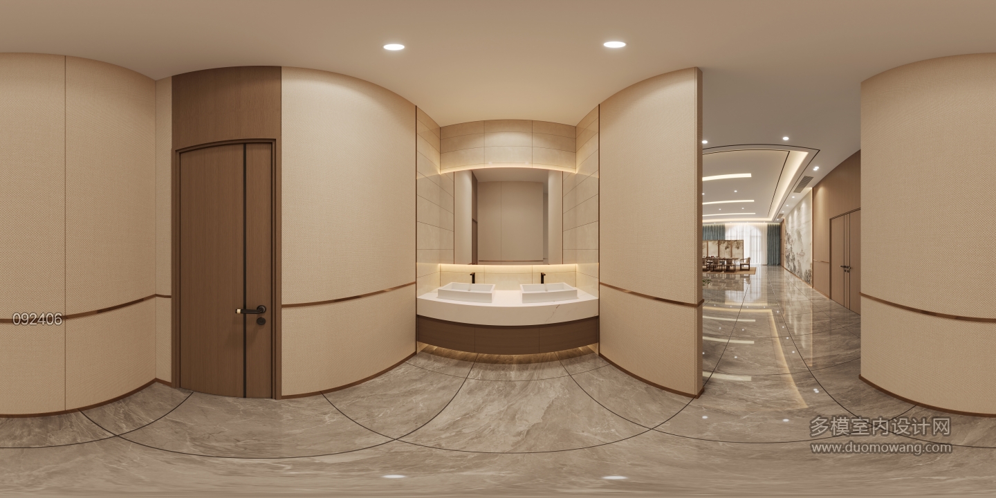 现代大厅卫生间
