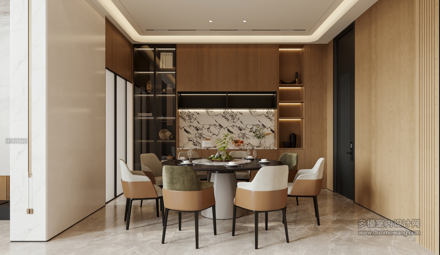 现代 餐厅 单张 新