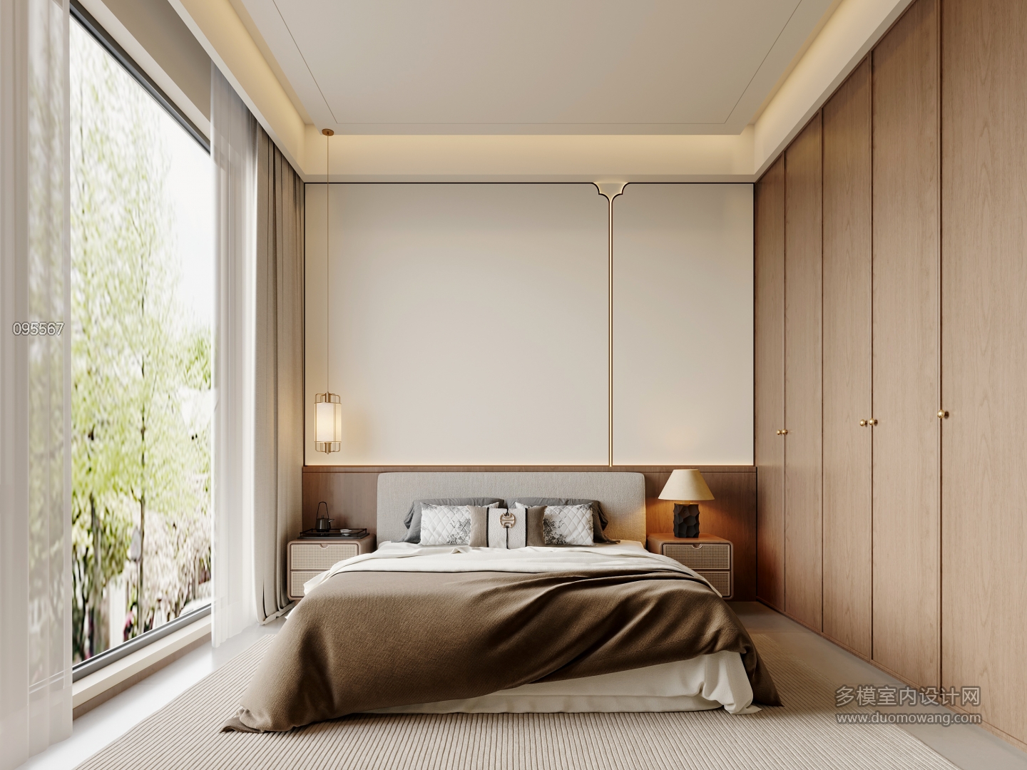 宋式美学一层卧室