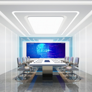 现代办公展厅会议室 (1)