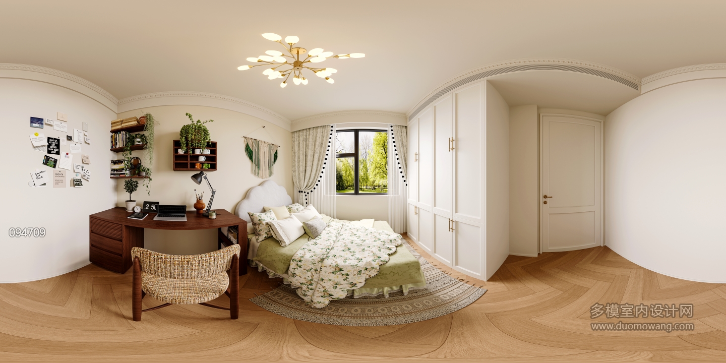 法式自然次卧360