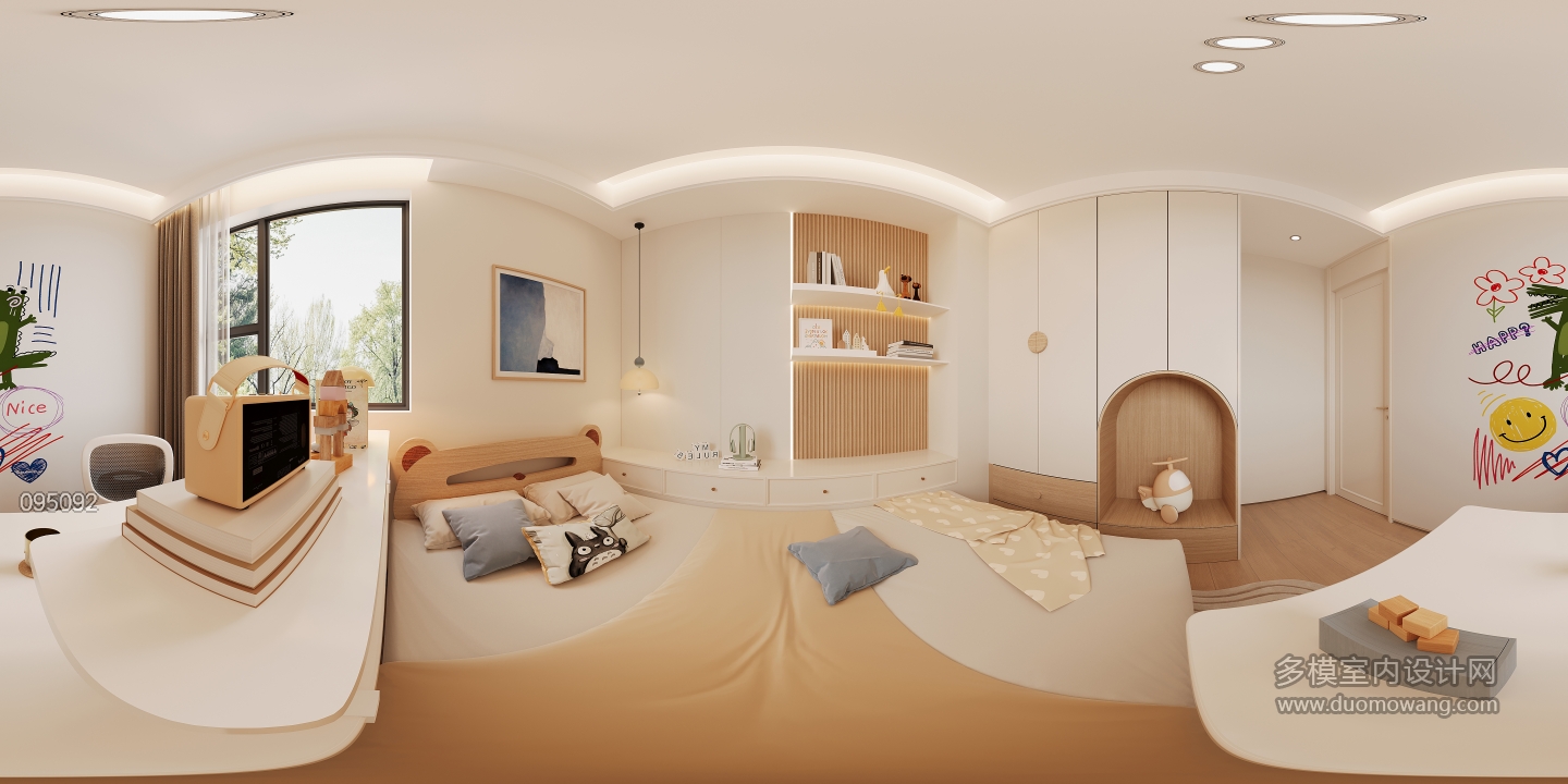 法式男孩房全景