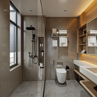 意式轻奢二层_二层男孩房卫生间001