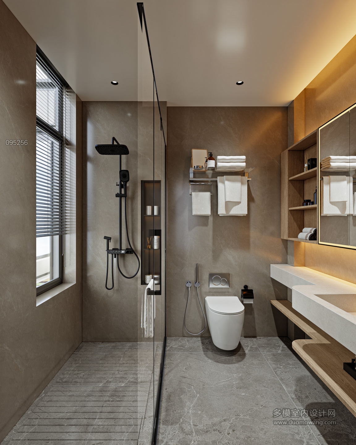 意式轻奢二层_二层男孩房卫生间001