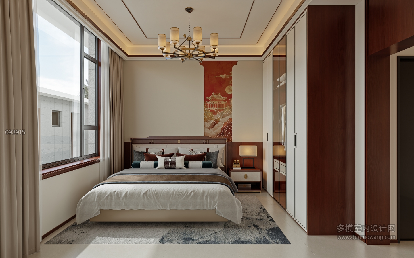 南河梁庄_新中主卧室001