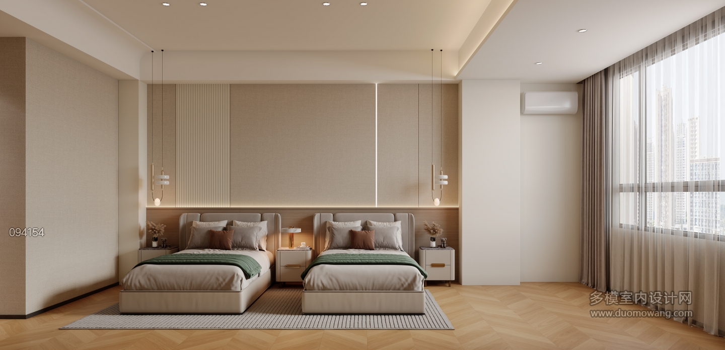 现代酒店客房静态2