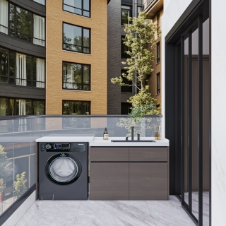 现代别墅二楼阳台单张