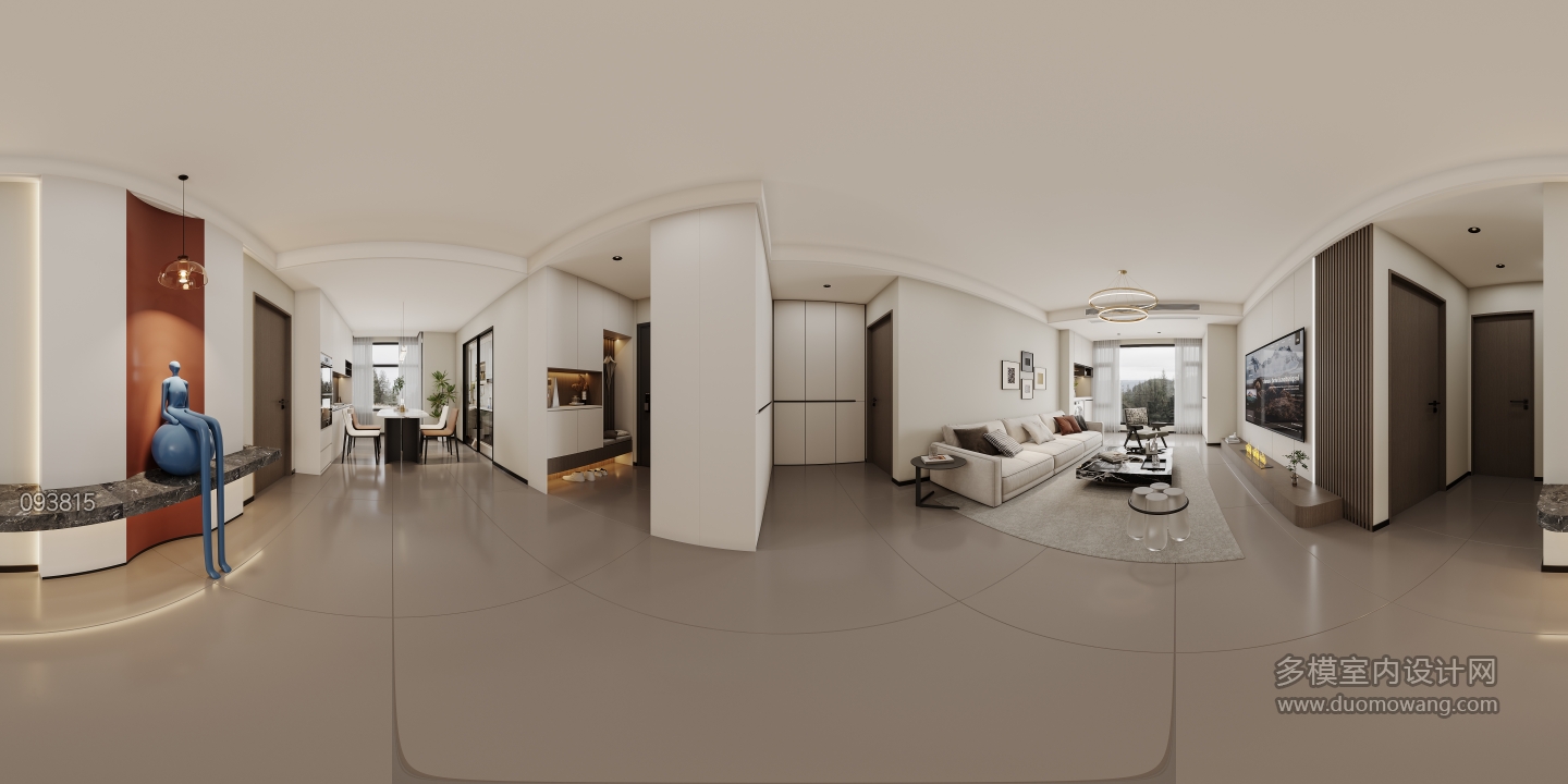 现代-客厅全景