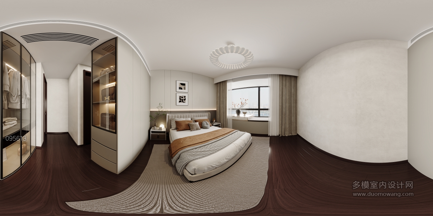 现代主卧全景