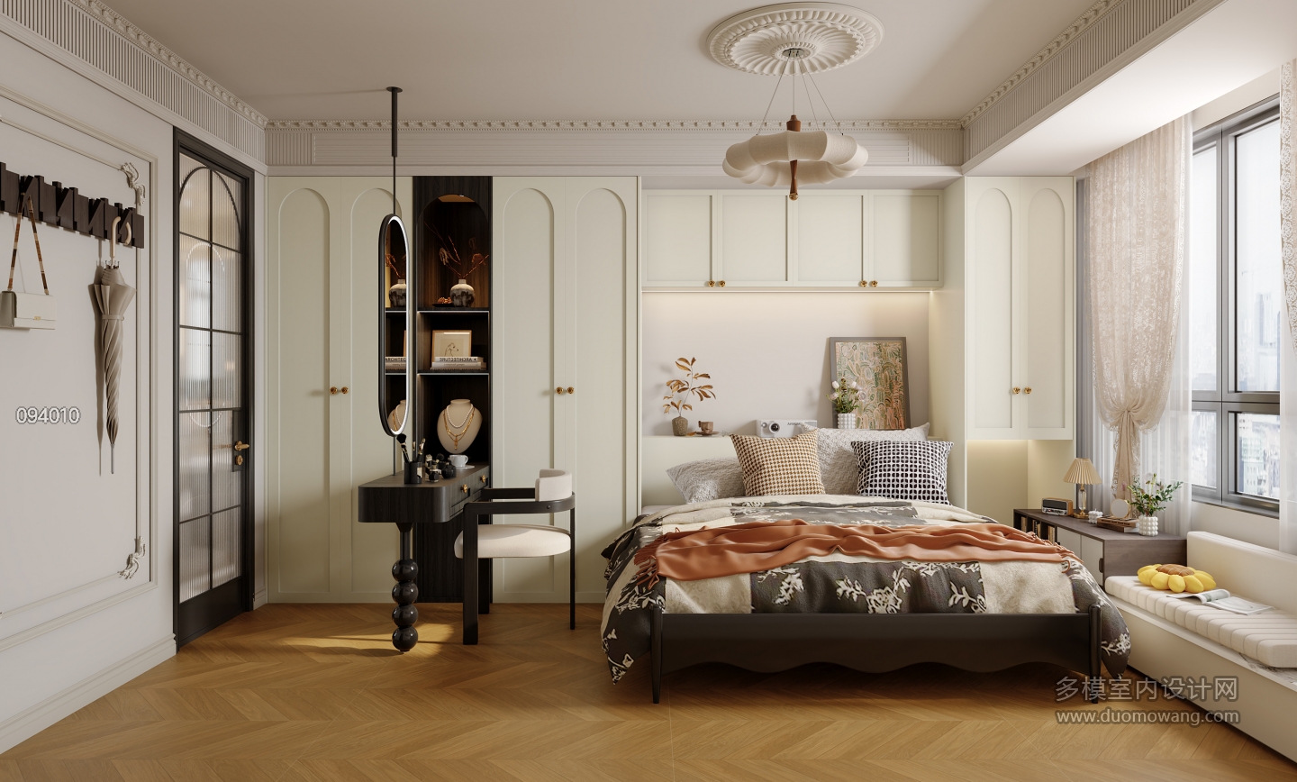 法式奶油主卧静态