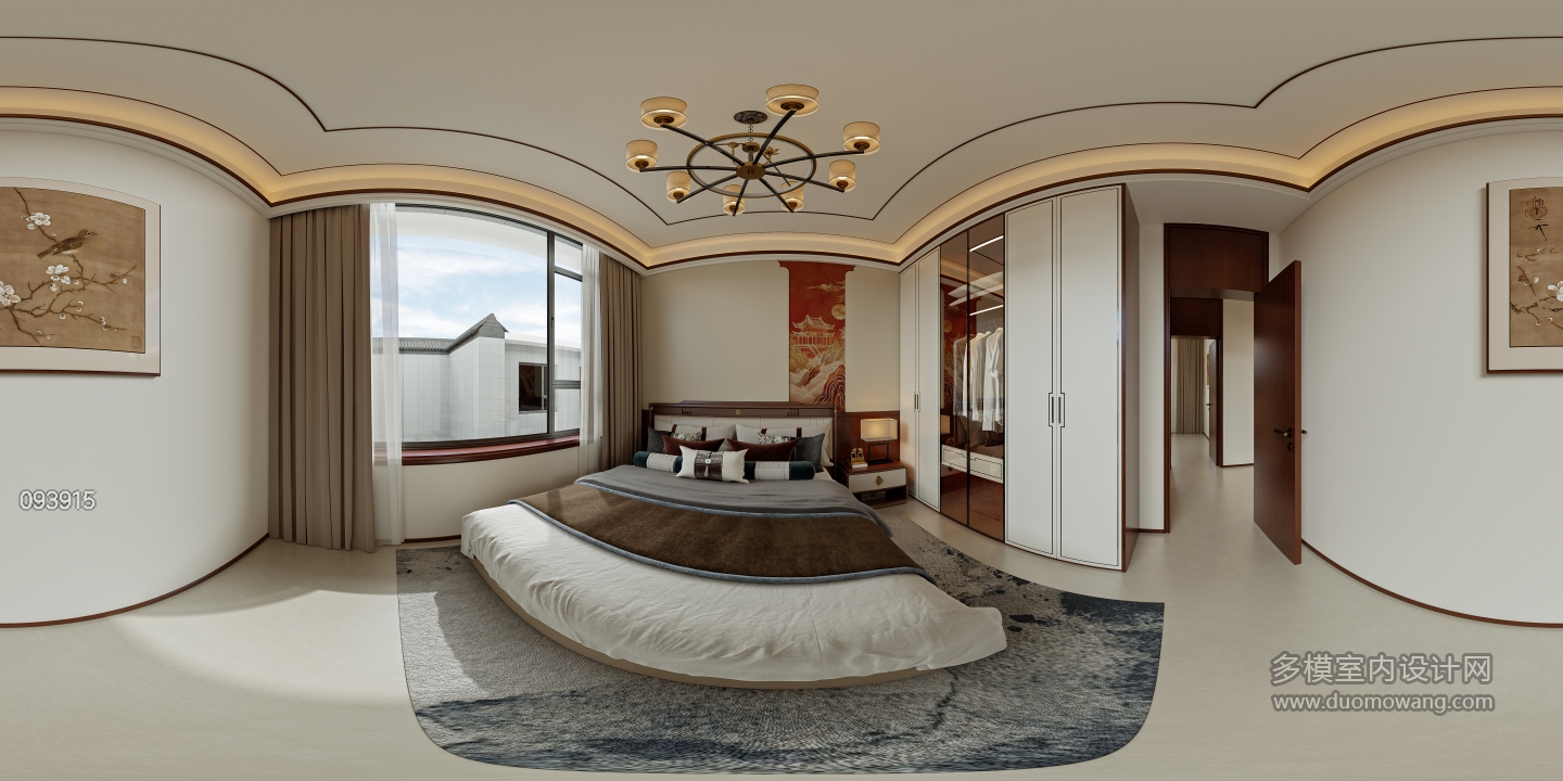 南河梁庄_新中主卧室