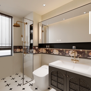 法式奶油主卫静态