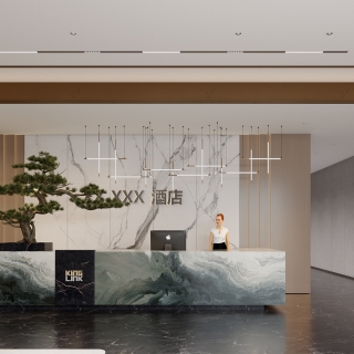 现代酒店大堂_前台静态