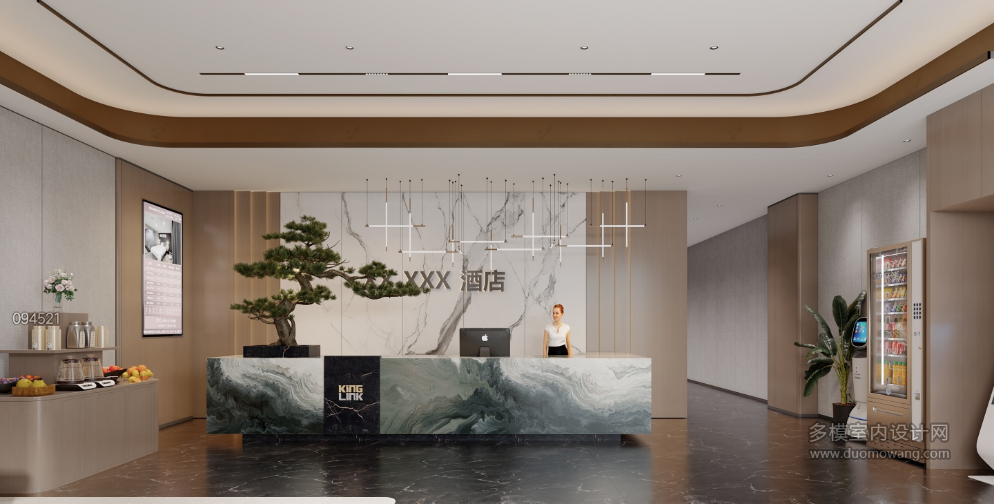 现代酒店大堂_前台静态
