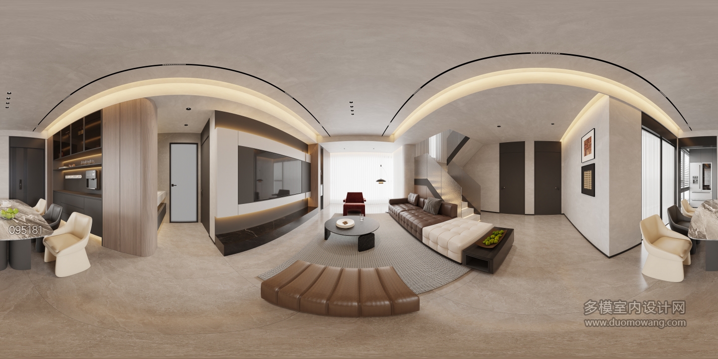 现代客餐厅全景