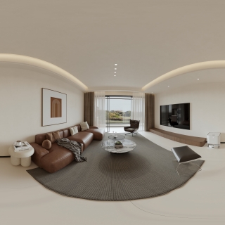 现代 客餐厅 全景