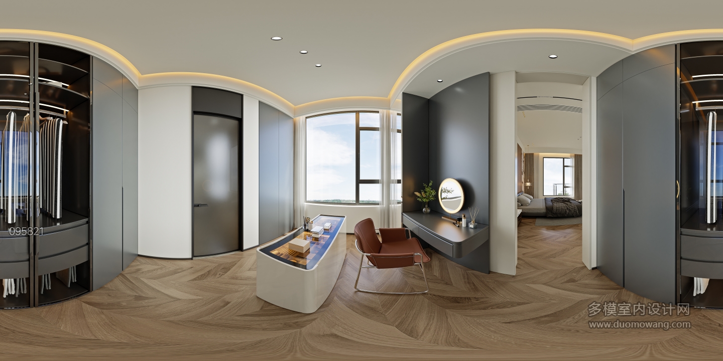 意式轻奢三层_三层主卧室衣帽间