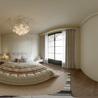 法式卧室全景