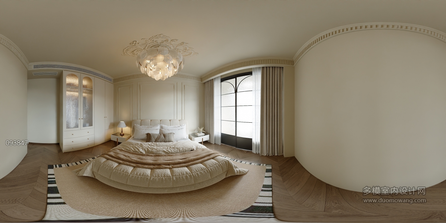 法式卧室全景