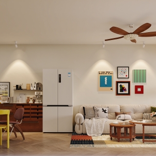 中古奶油沙发背景特写