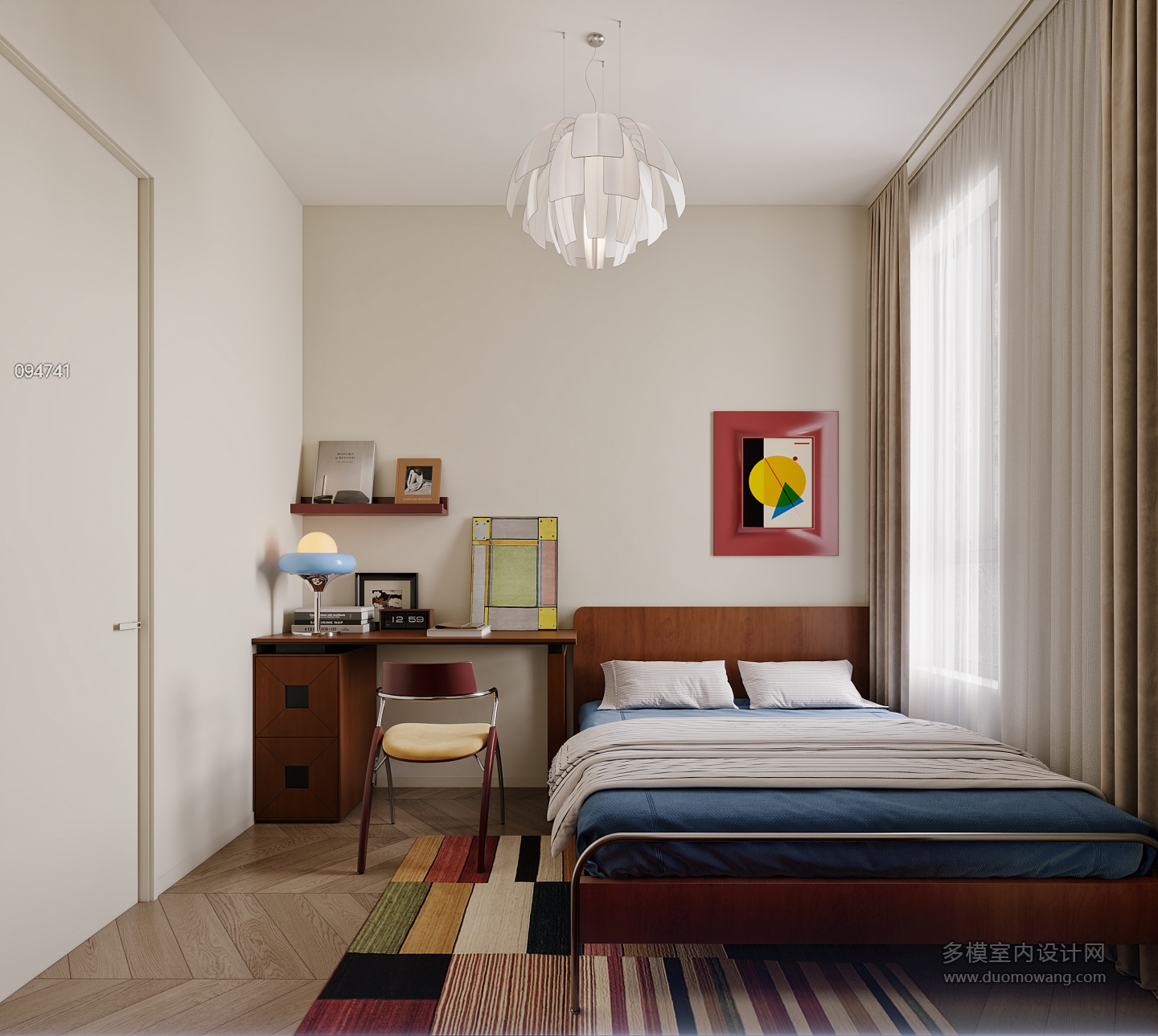 中古奶油儿童房特写