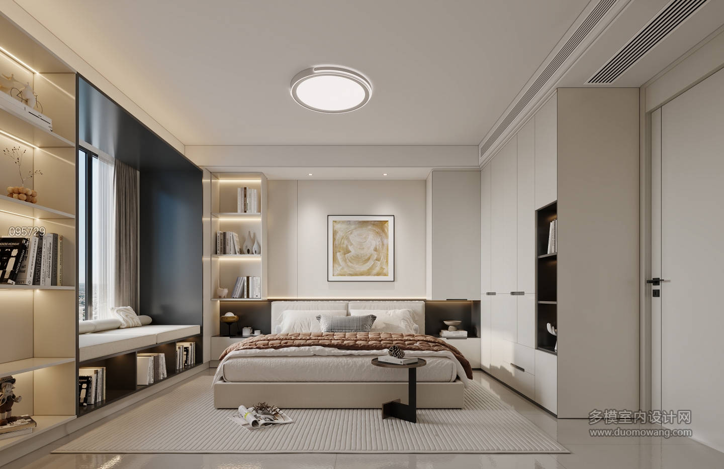现代主卧特写1