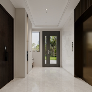 意式电梯间特写