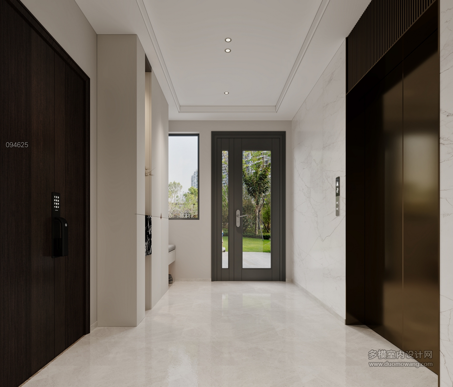 意式电梯间特写