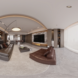 现代意式阳台全景