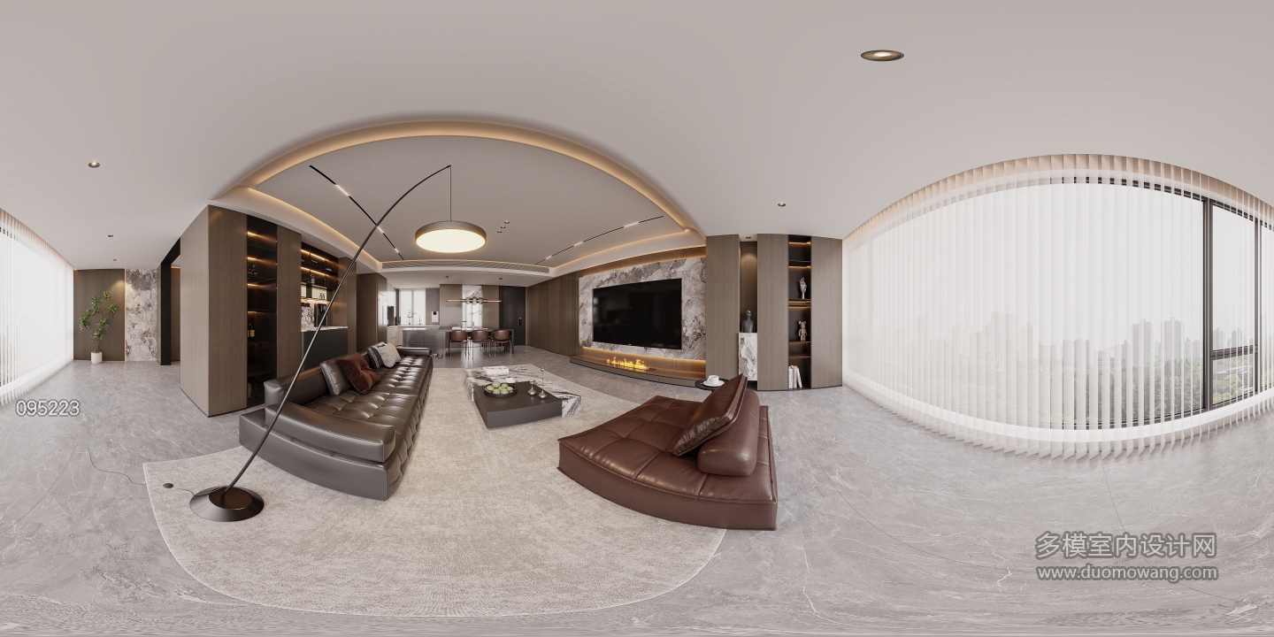 现代意式阳台全景