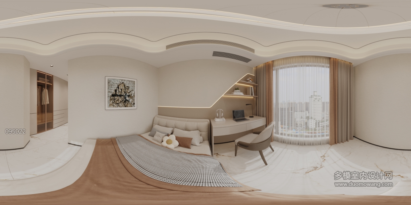 现代2楼次卧1全景