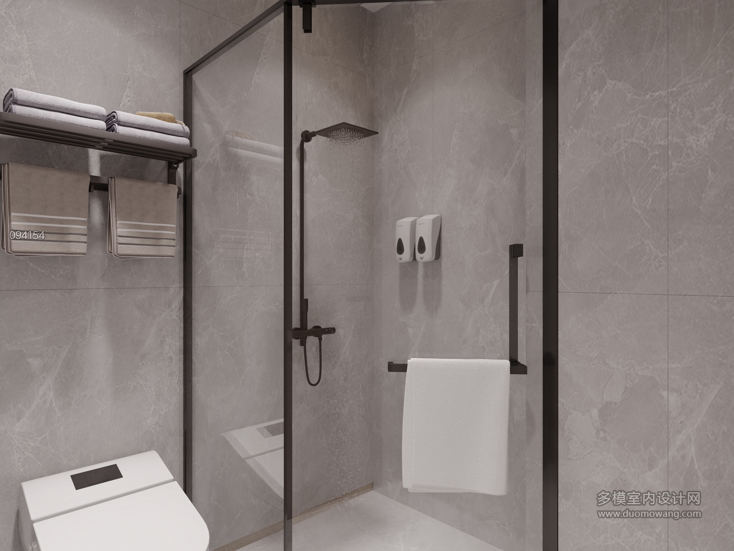 现代酒店卫生间静态