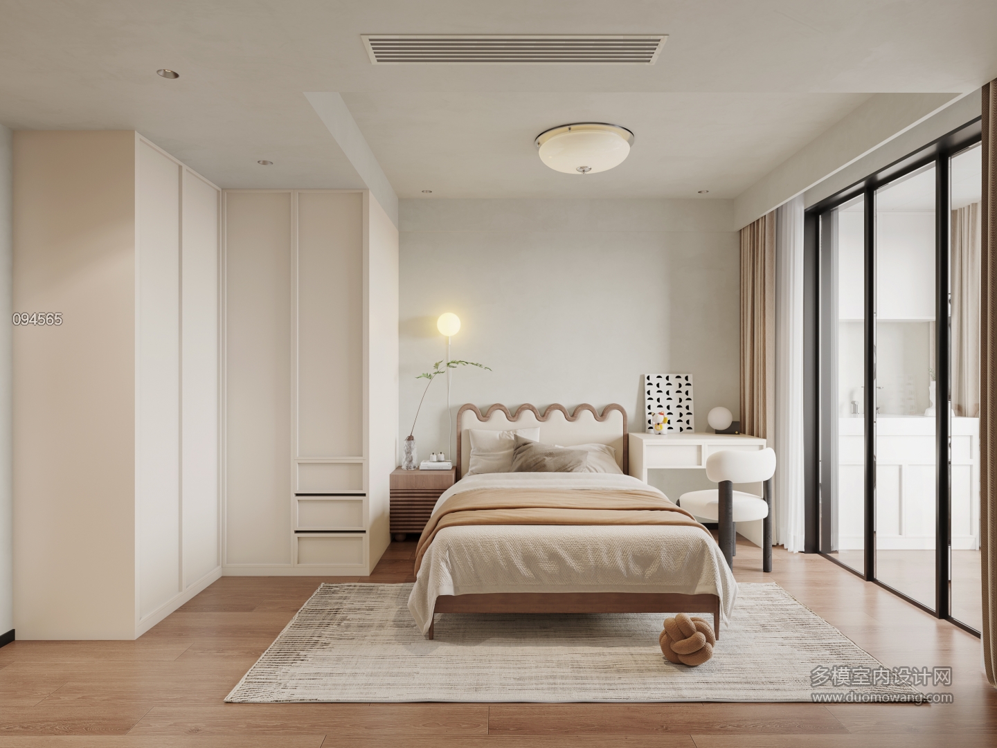 8现代中古风次卧单张