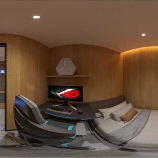 现代地下层单人间360