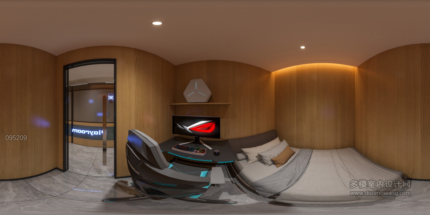 现代地下层单人间360