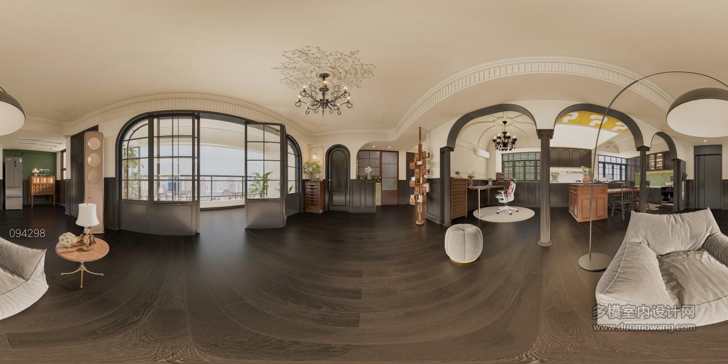 法式复古客餐厅-全景