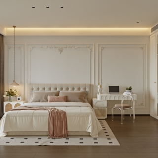 意式轻奢二层_二层女孩房001