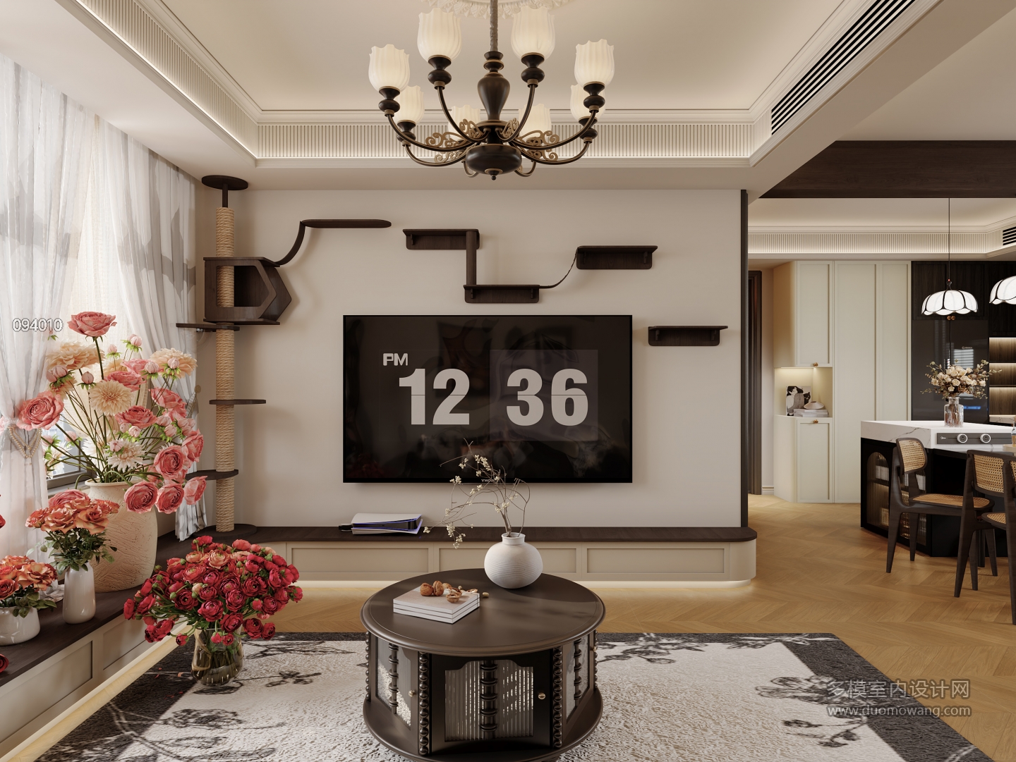 法式中古电视墙