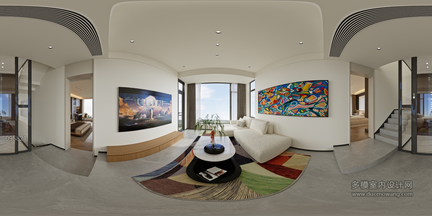 意式轻奢二层_二层客厅