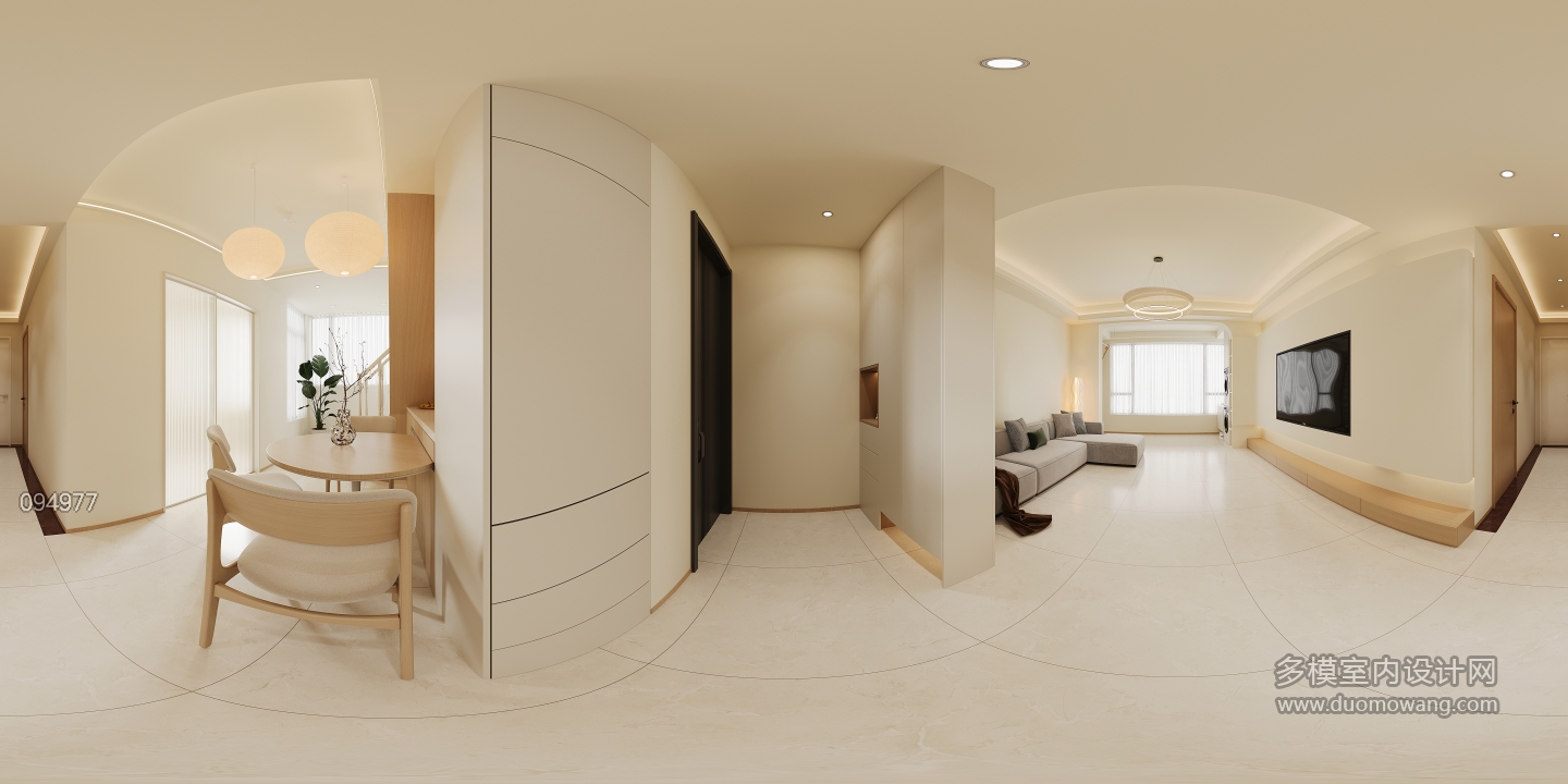 现代客餐厅全景