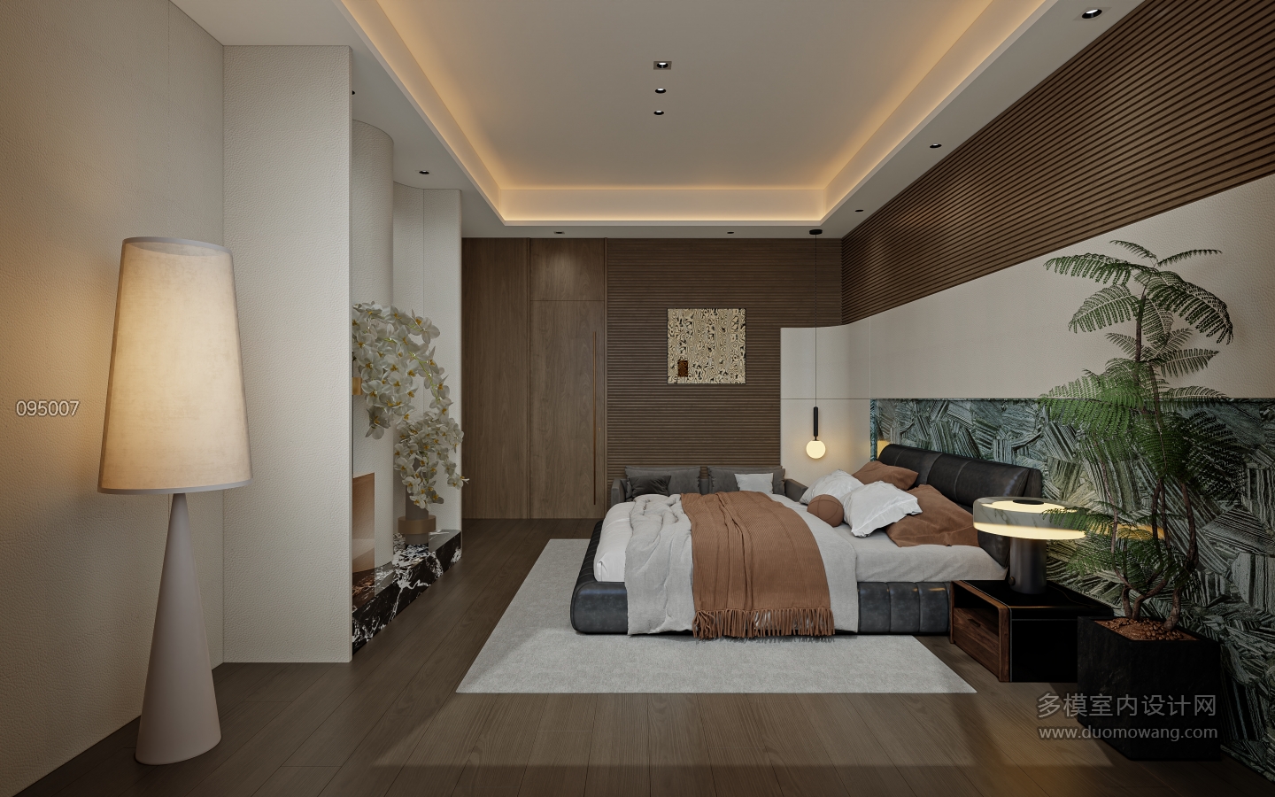 港式轻奢二层_二层主卧室