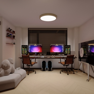 奶油风 -1电竞房 静态