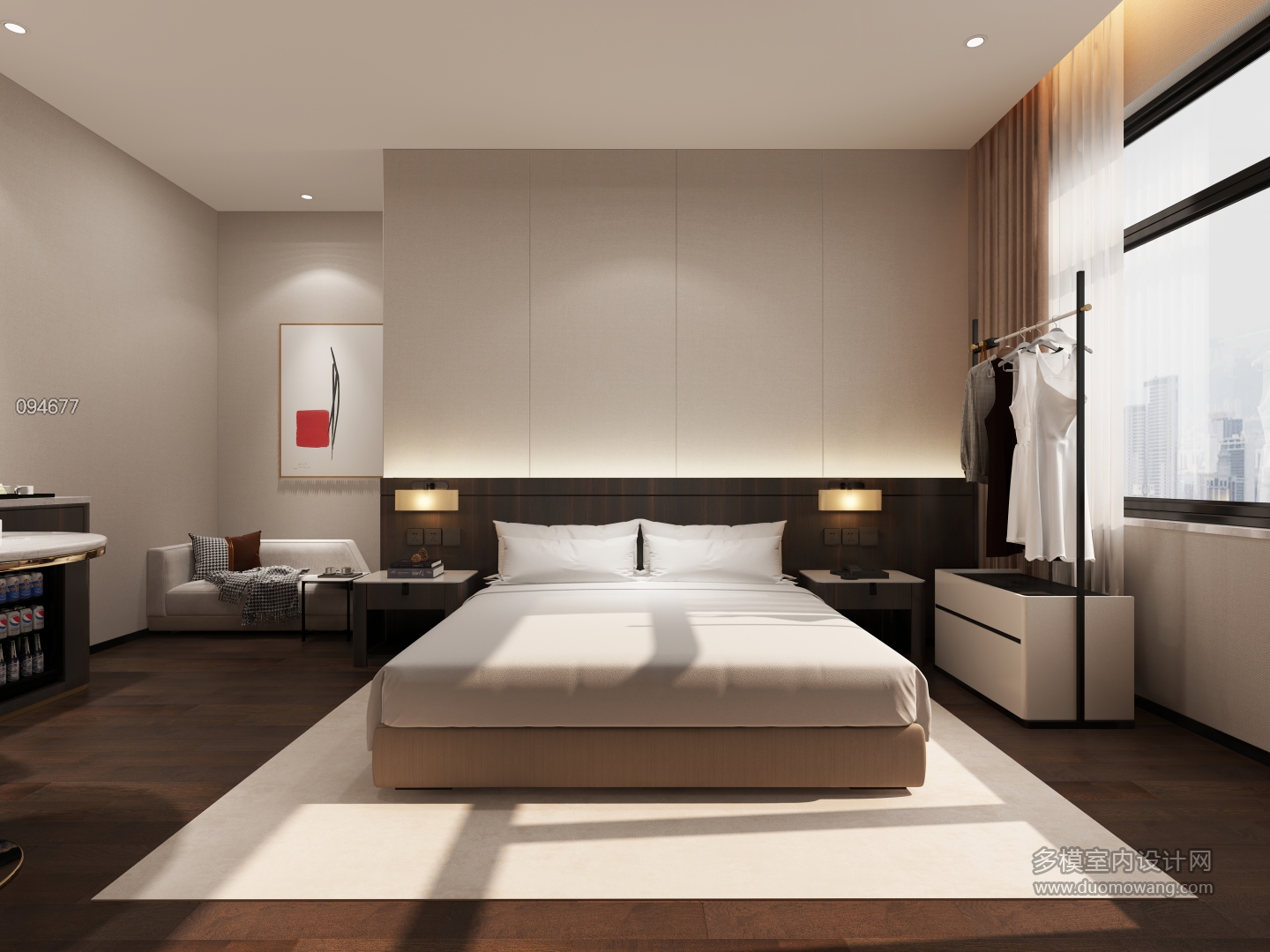 现代酒店套房客房2b