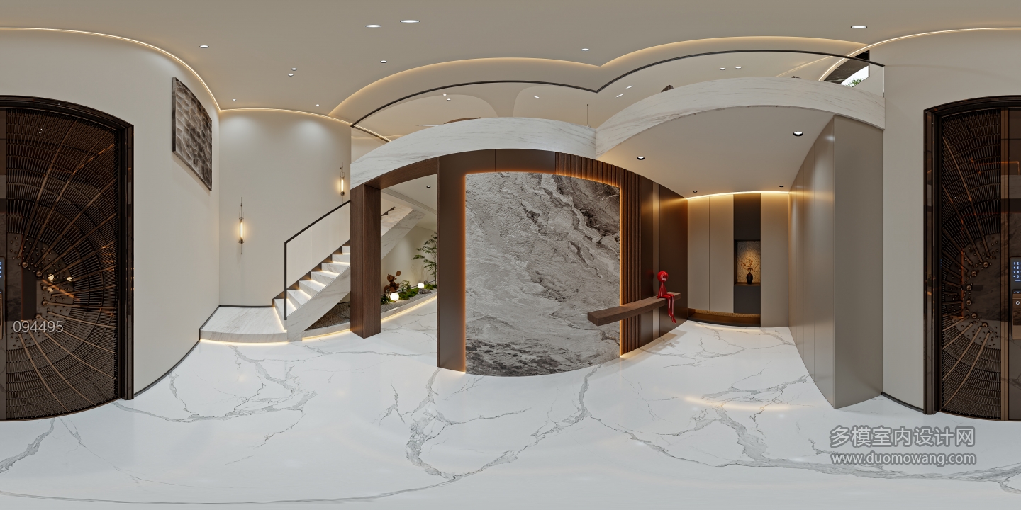 意式轻奢负一_负一层玄关