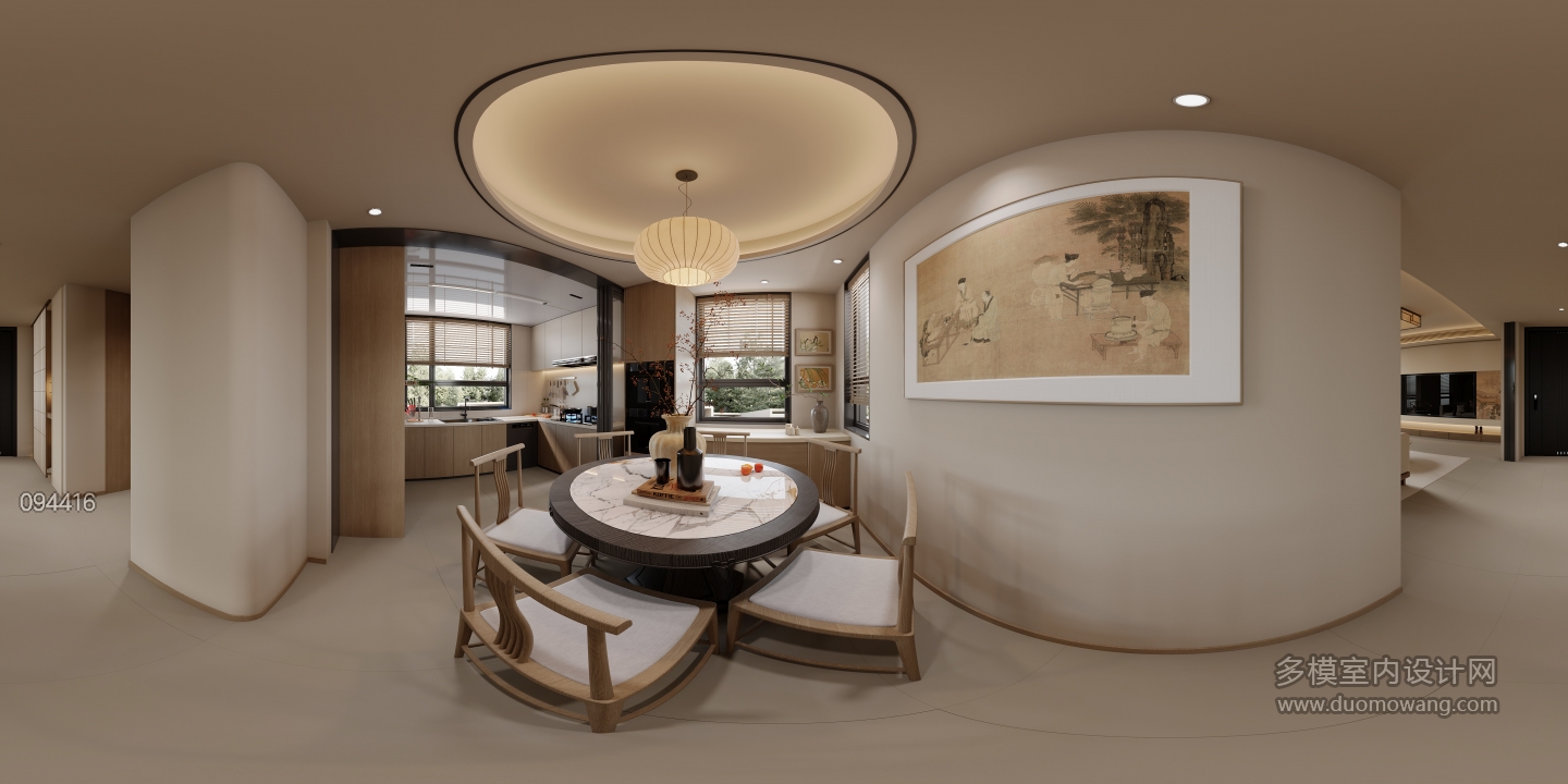 新中式一楼_餐厅全景