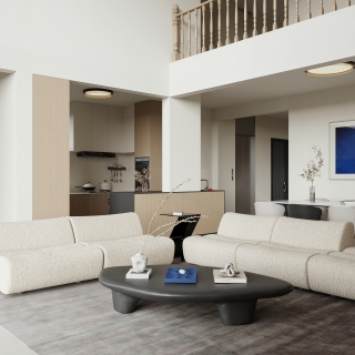 现代 客餐厅 单张 新